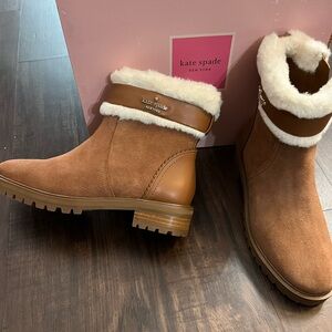 Brand new Kate Spade leather bootie with box